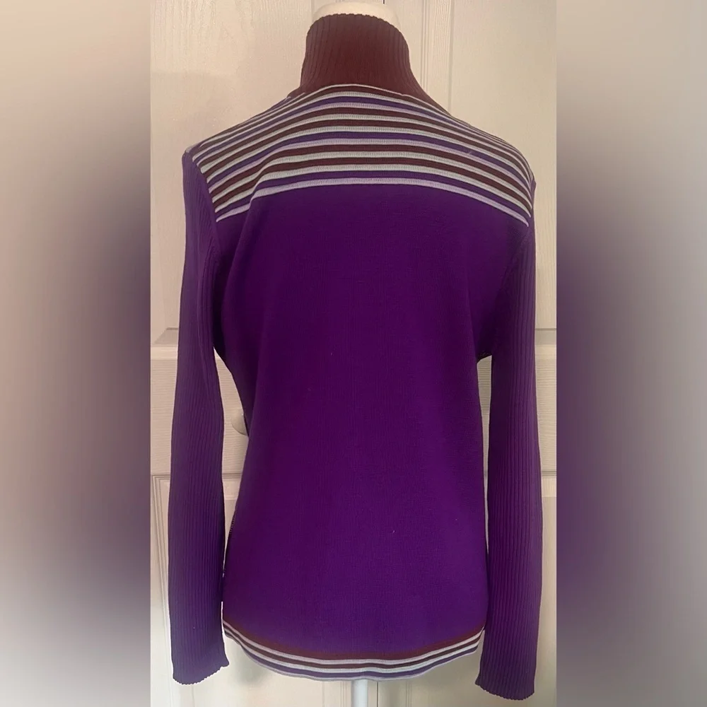 Emilio Pucci Zip Up Abstract Sweater